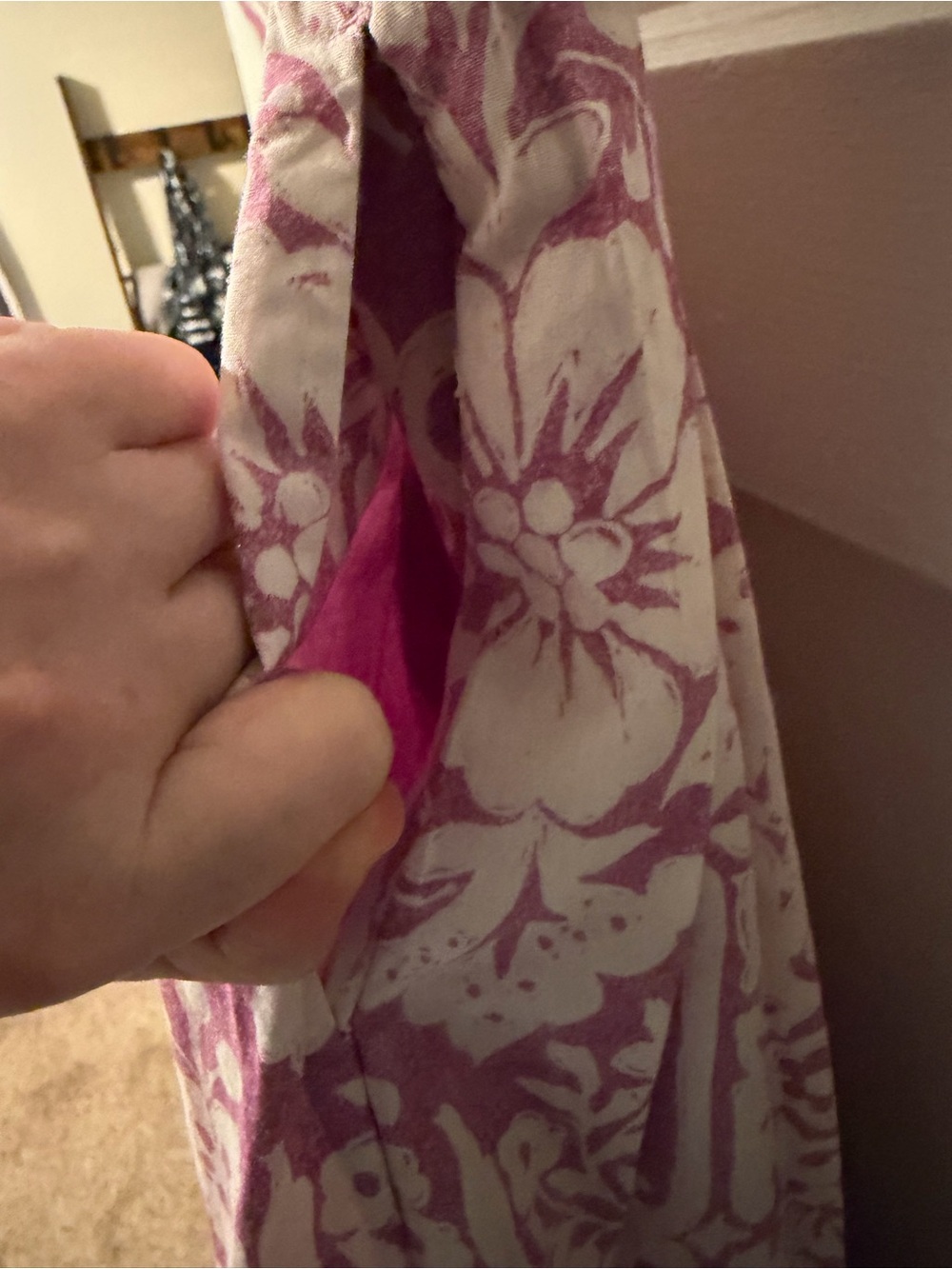 NWOT Abercrombie & Fitch Cotton-Blend Pink Maxi Pocket Skirt Floral Boho  Sz XS - Picture 5 of 10